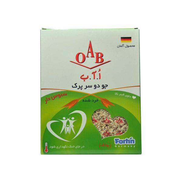 جو دوسر پرک خرد شده یولاف oab وزن 200 گرم